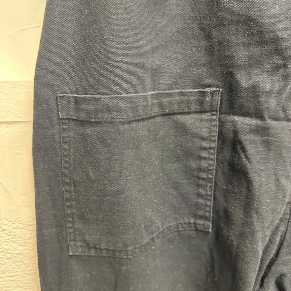 Lucy & Yak - Una Cotton Dungarees in Black - Picture 3 of 6